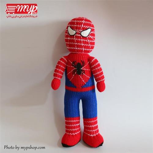 عروسک بافتنی طرح مرد عنکبوتی